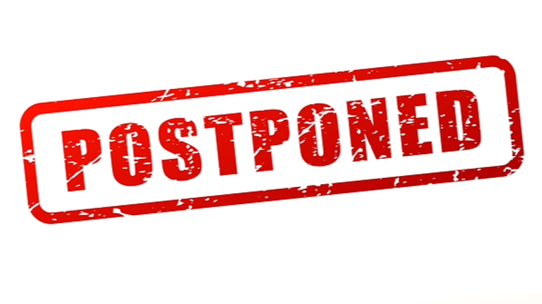 Postponed sign