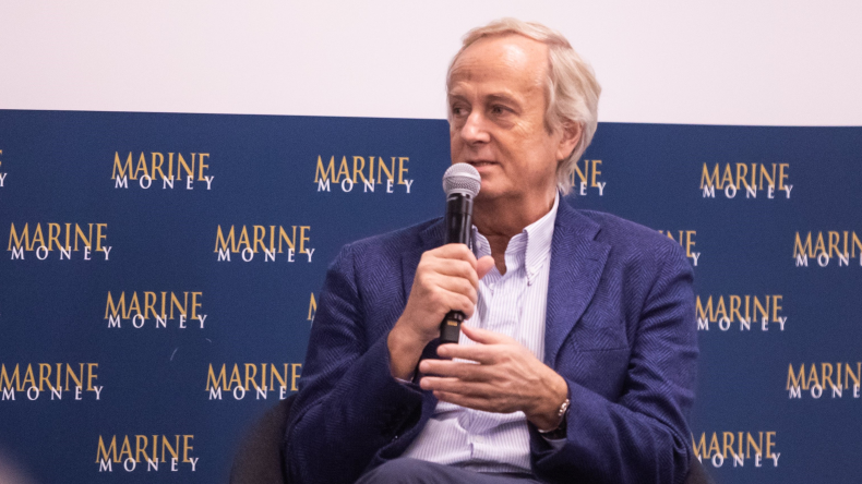 Shipowner George Economou at Marine Money in New York