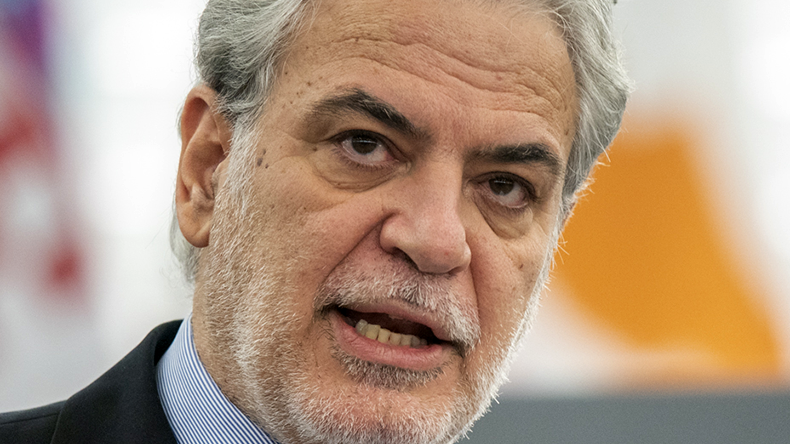 Headshot of Greece minister of shipping and island policy Christos Stylianides 