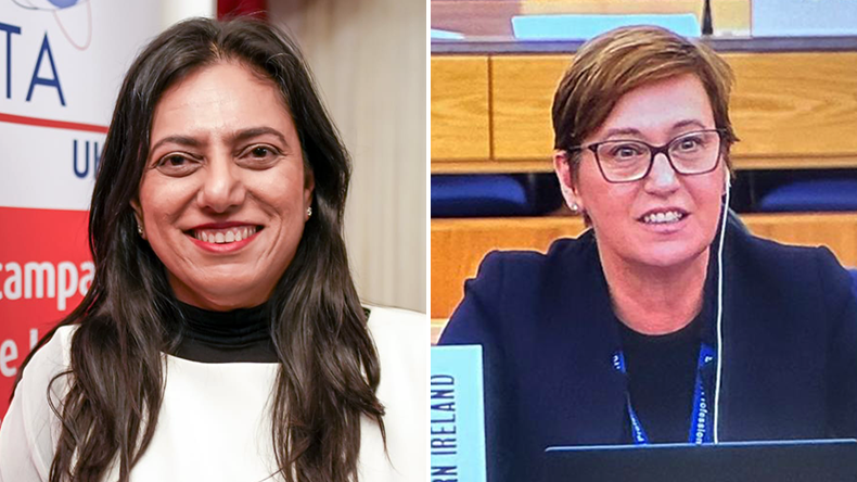 Headshots of Monica Kohli and Katy Ware