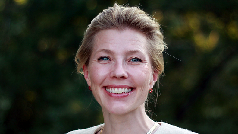 Sigrid Teig CEO of Baltic Exchange headshot outside with trees