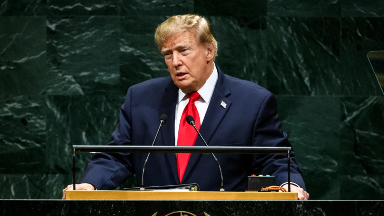 Trump at UN by White House