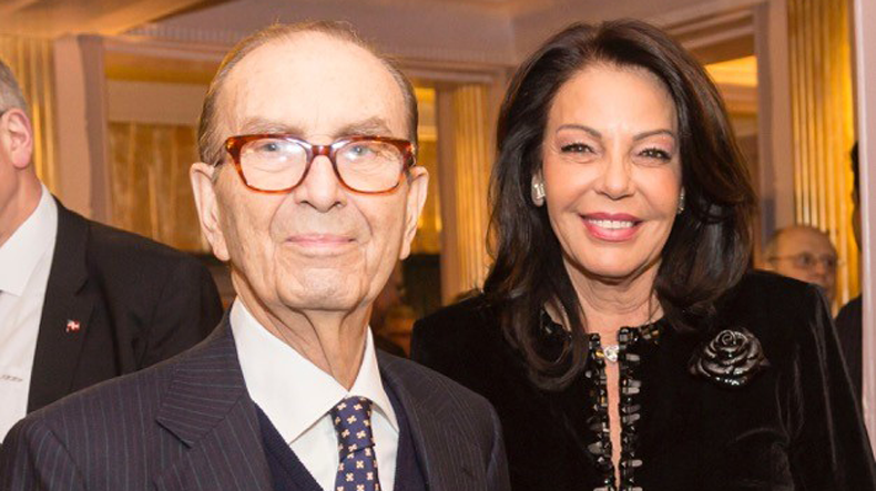 Pericles Panagopulos with wife Katerina in 2014