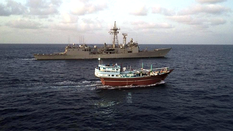  Iranian-flagged dhow used as a mothership in the piracy incident involving the Merchant Tanker HELLAS APHRODITE has been liberated