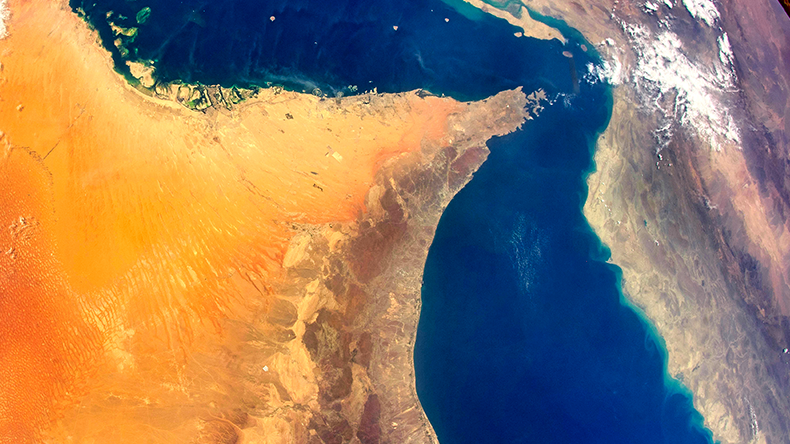 Saudi Arabia and Gulf of Oman seen from space by Nasa