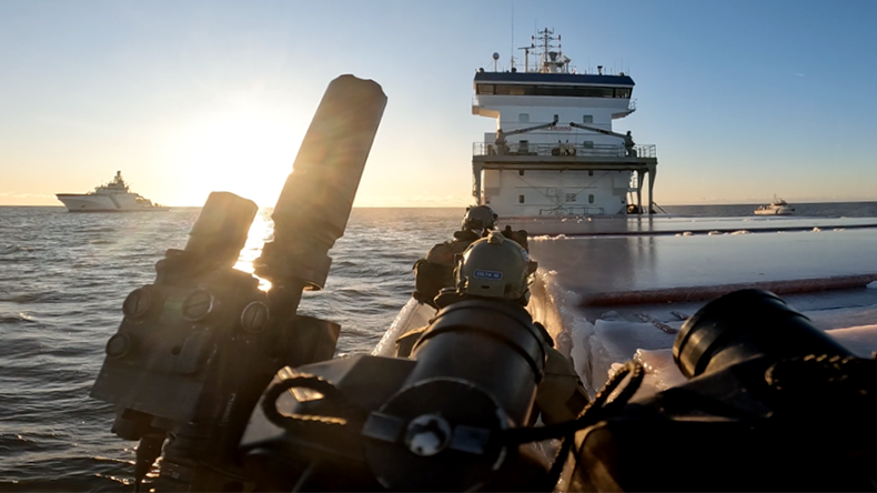 Vessel Fitburg, suspected of being involved in the cable damage incident in the Gulf of Finland