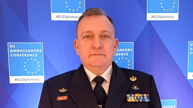 Rear Admiral Vasileios Gryparis Commander of EUNAVFOR ASPIDES