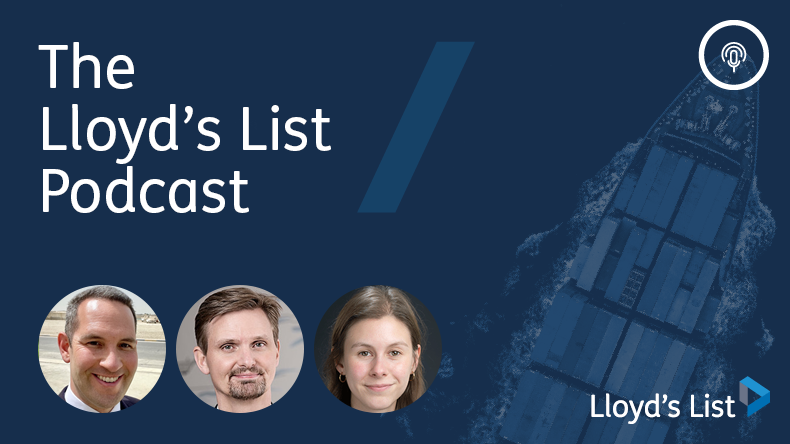 On the Lloyd’s List Podcast (from left): Ian Ralby from Center for Maritime Strategy, Jakob Larsen from BIMCO and Bridget Diakun from Lloyd’s List.