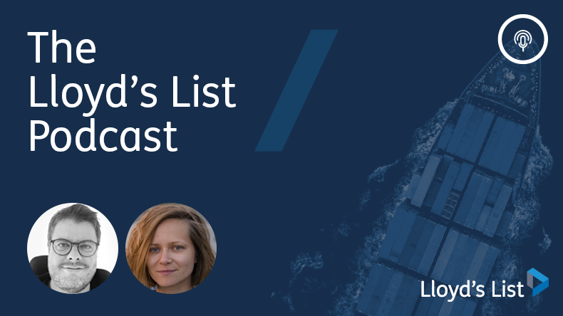On the Lloyd’s List podcast (from left): Christian Panton and Polina Ivanova