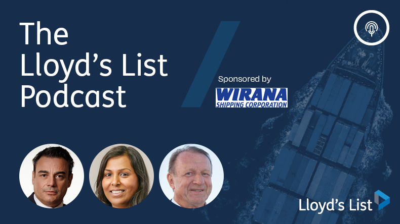 On the podcast (from left): Costas Delaportas from DryDel, Kavita Shah from Watson Farley & Williams and eShipfinance.com’s Dagfinn Lunde.