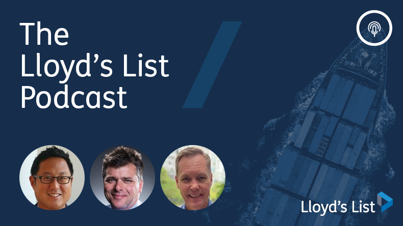 On the Lloyd’s List podcast from left: Daniel Ng from Cyberowl; Ben Palmer of Inmarsat and Tore Morten Olsen from Marlink