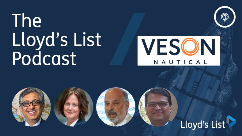 On the podcast (from left): Anil Sharma from GMS, Tone Knudsen Fiskeseth from DNV, Nikos Mikelis from the BIMCO Ship Recycling Alliance and Hitesh Vyas from Wirana Shipping