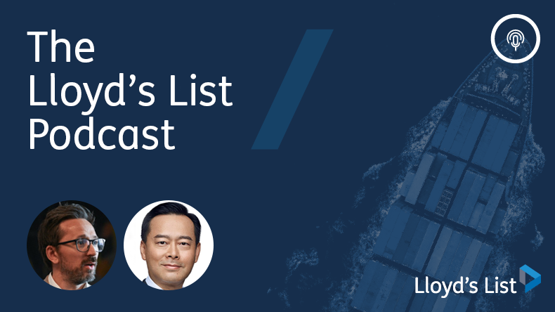 On the Lloyd's List podcast, from left: Peter Hartz of Maersk and George Quo from IQAX