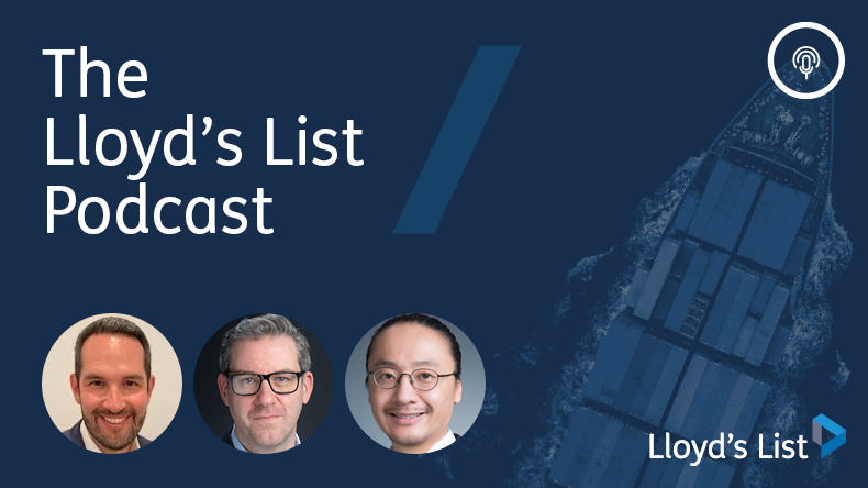 On the podcast from left: Ian Ralby of IR Consilium, Lloyd’s List editor-in-chief Richard Meade and Asia-Pacific editor Cichen Shen.