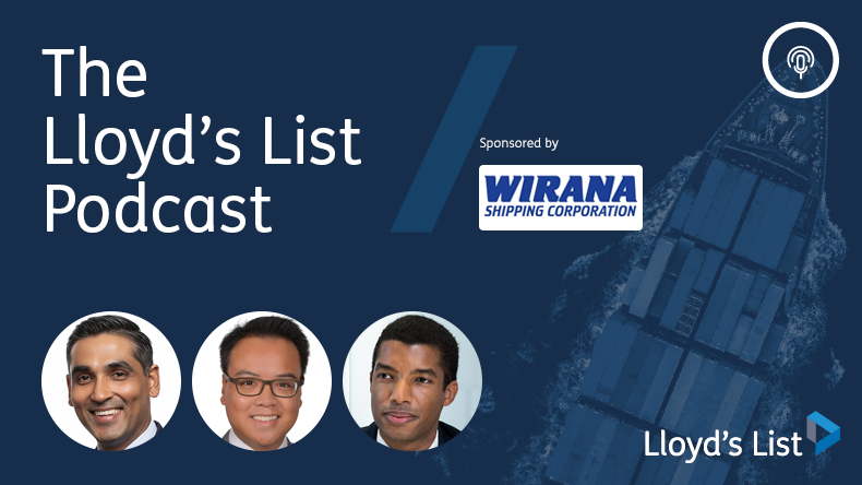 On the podcast from left: Nitin Mathur from Al Seer Marine, Tien Tai from HFW and Guillaume Branco from Eurazeo