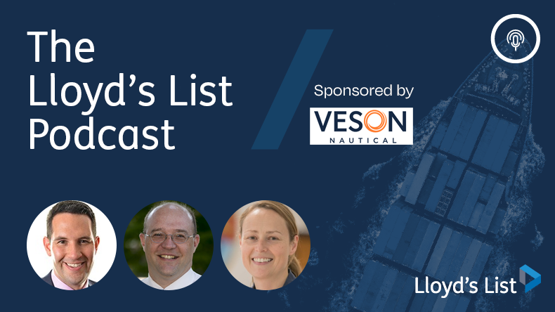 On the podcast from left: Ian Ralby of Auxilium Worldwide, Sal Mercogliano of WGOW Shipping and Caroline Tuckett of RUSI.