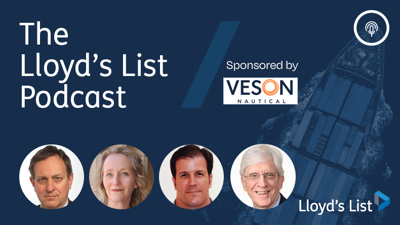 On the podcast from left: Nick Childs of The International Institute for Strategic Studies, Kristina Siig of University of Southern Denmark, Charlie Brown of United Against Nuclear Iran and Robert Beckman of National University of Singapore.