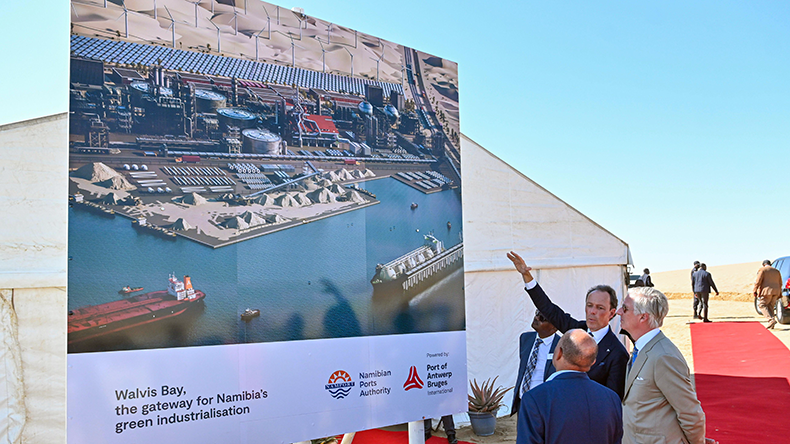 Majesty King Philippe visiting Walvis Bay the gateway for Namibia’s green industrialisation strategy