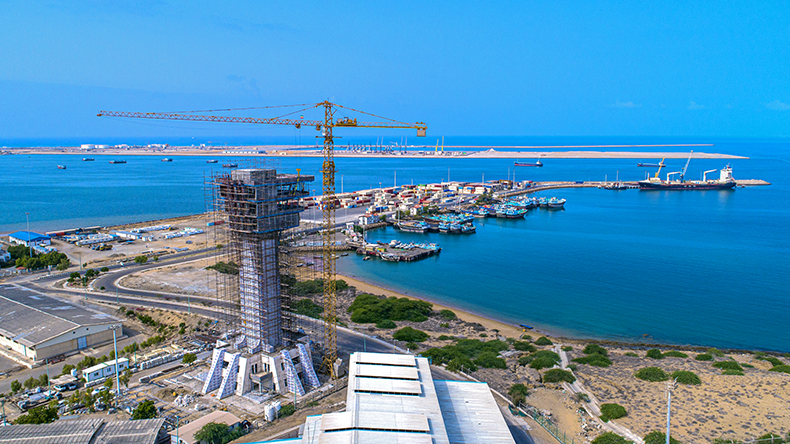 Chabahar port in southeastern Iran