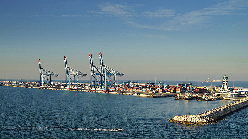 Image of the industrial port at Manama, Bahrain