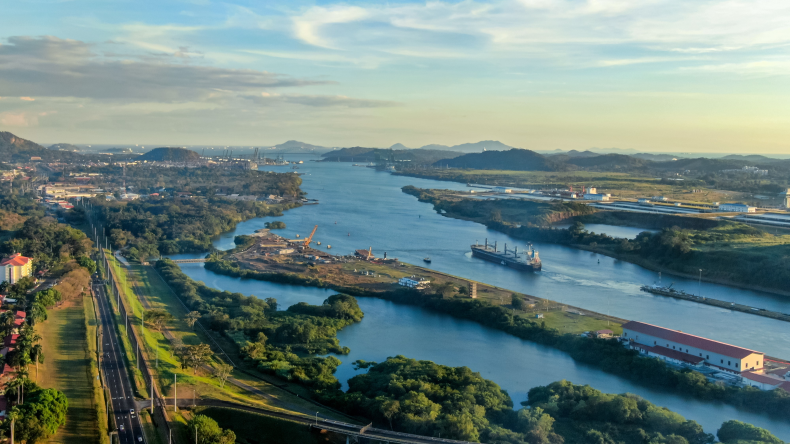 Panama Canal aerial by adobe stock