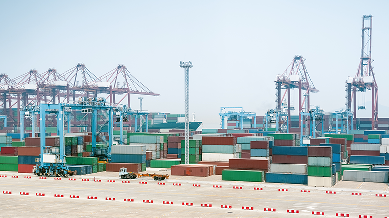 Ningbo-Zhoushan port in Zhejiang Province, China