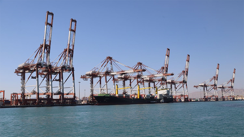 Bandar Abbas port in Iran also known as Shahid Rajaee Port