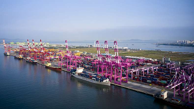 Incheon port South Korea
