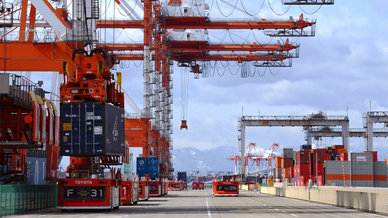 Nagoya port Tobishima Pier South Side Container Terminal