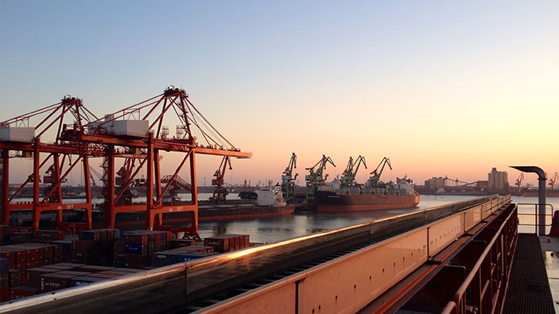 Rizhao port China