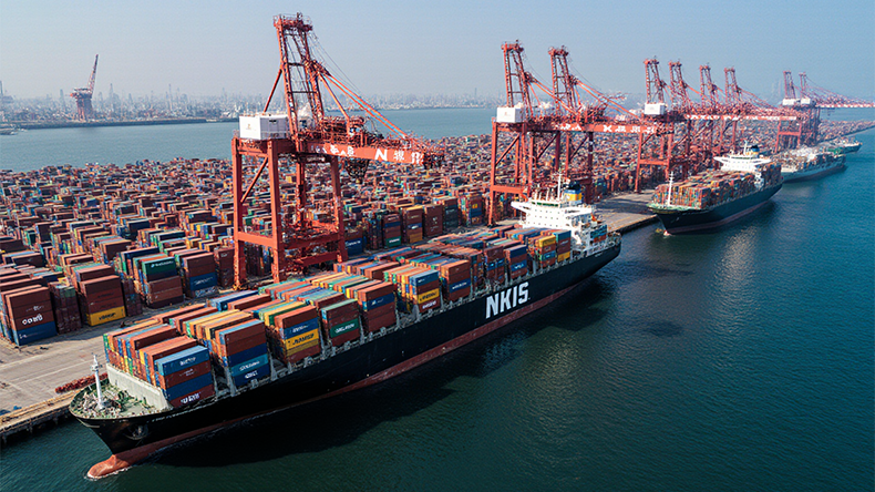 Yingkou port China