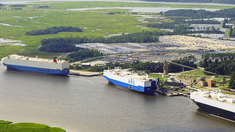 US port of Brunswick, Georgia, ro-ro terminal