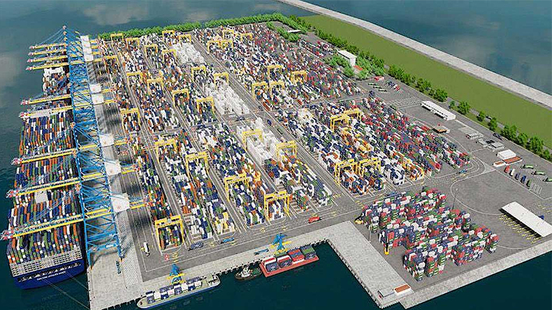 Hateco Haiphong International Container Terminal  in northern Vietnam