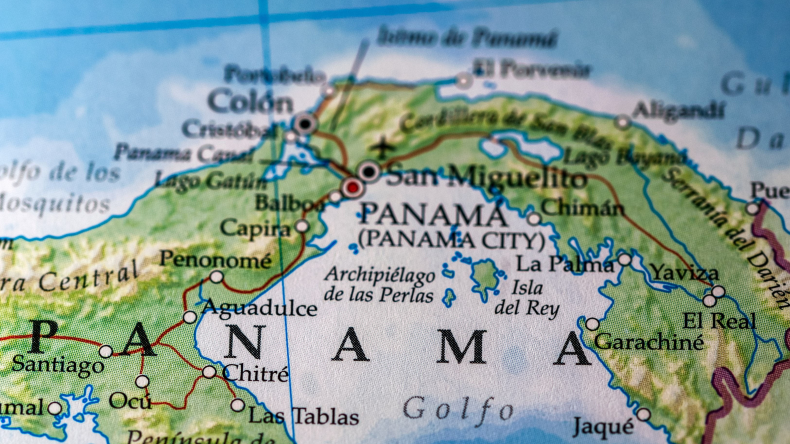 Panama map by adobe