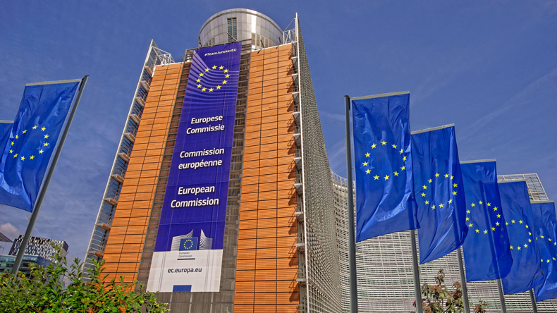 The Berlaymont Building, the headquarters of the European Commission in Brussels, Belgium. Credit: Roy Conchie / Alamy Stock Photo