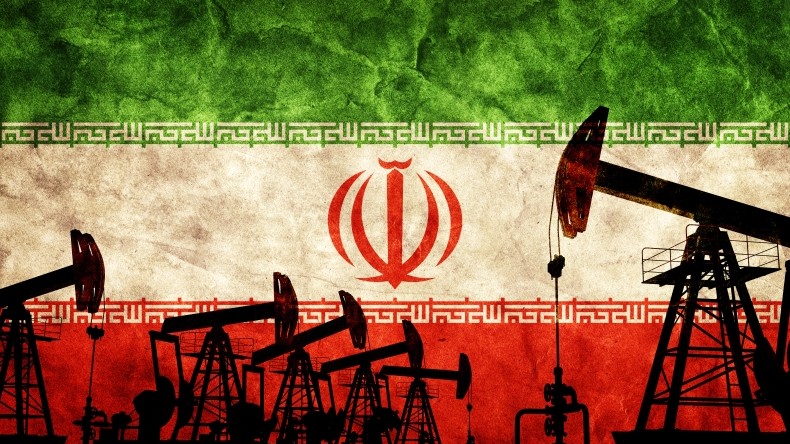 Oil rigs on Iran flag 790x444 Adobe Stock Photocreo Bednarek
