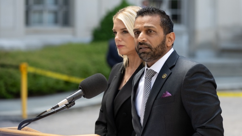 Kash Patel and Pam Bondi
