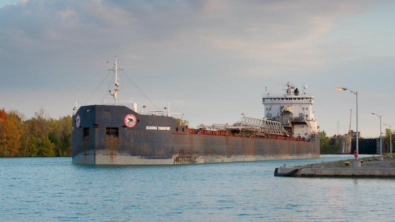 M5761X Algoma Transport Lake Freighter passing through the Welland Canal