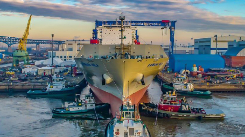 Philly Shipyard launch 