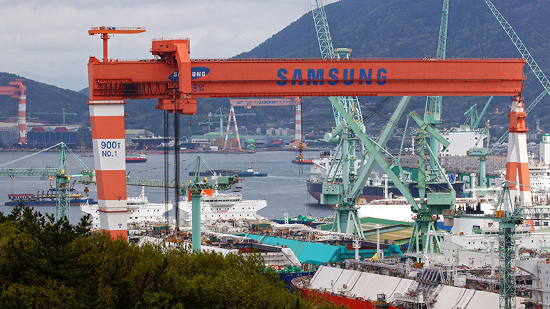 Samsung Heavy Industries shipyard overview