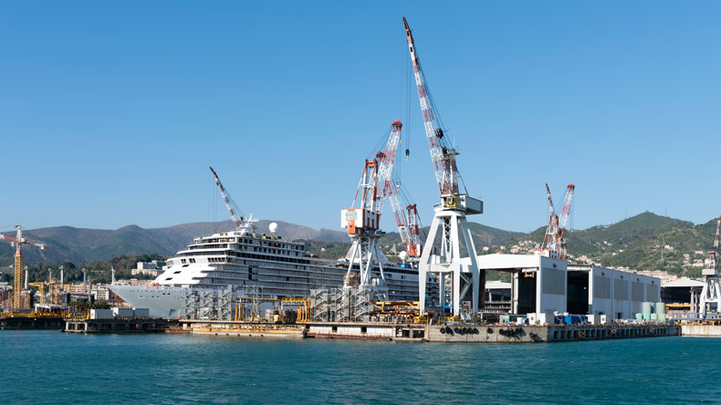 Fincantieri yard at Genoa