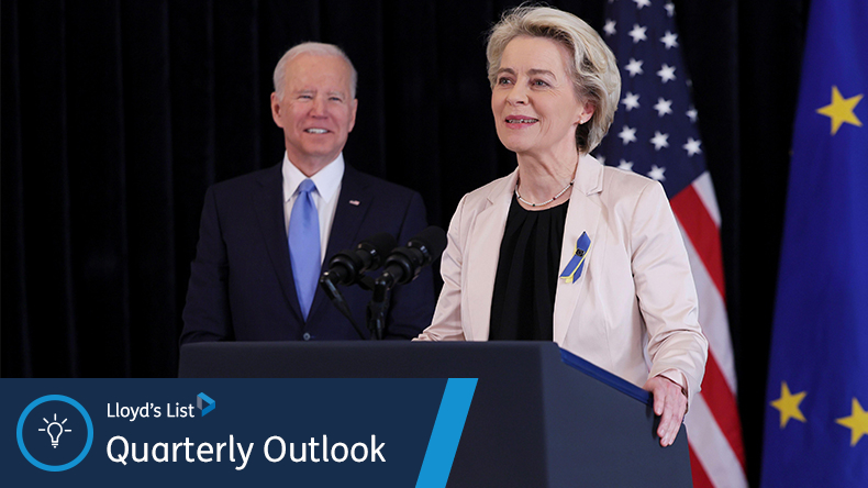 Joe Biden and Ursula von der Leyen