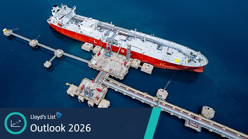 LPG tanker at berth unloading