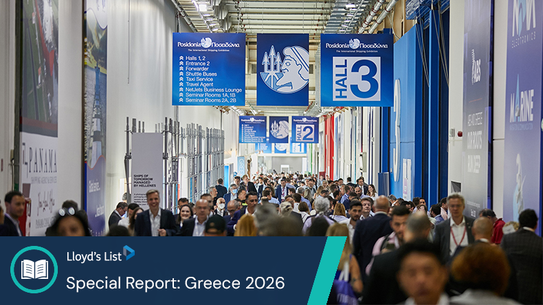 Posidonia exhibition aisle