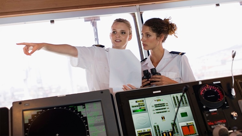 Women officers on ship