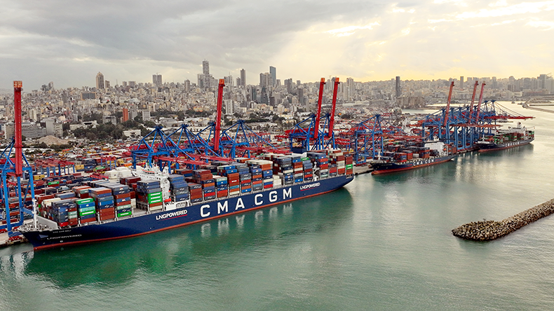 Beirut port container terminal in 2022 