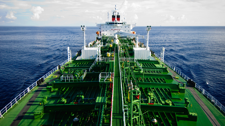American Petroleum tanker's deck. Credit Brian Gauvin / Alamy Stock Photo