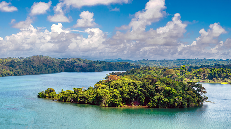Gatun Lake in Panama
