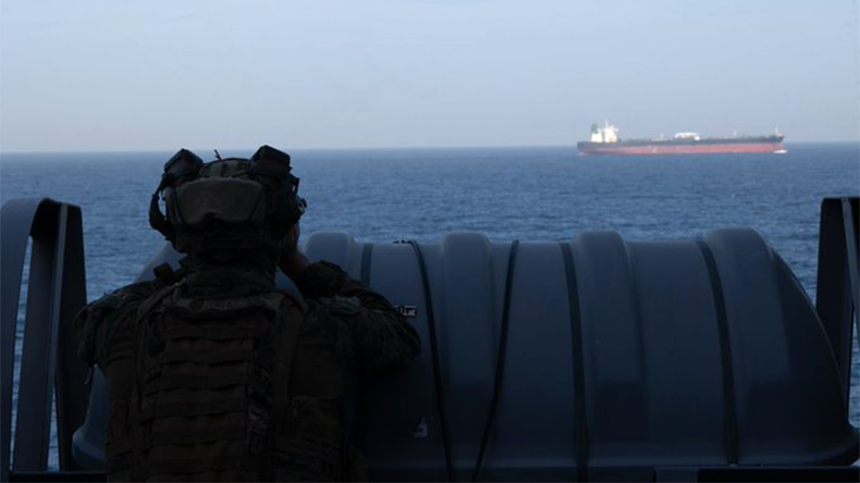 US marines from the 31st Marine Expeditionary Unit and sailors assigned to amphibious transport dock ship USS New Orleans (LPD 18)
