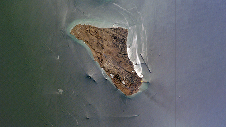Satellite image of Iran’s Kharg Island